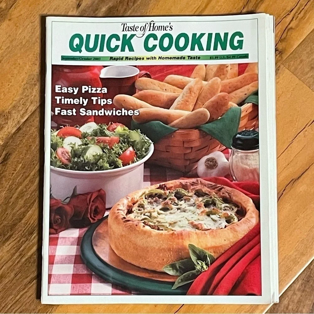 Taste of Home Quick Cooking Magazines Lot/Bundle of 8